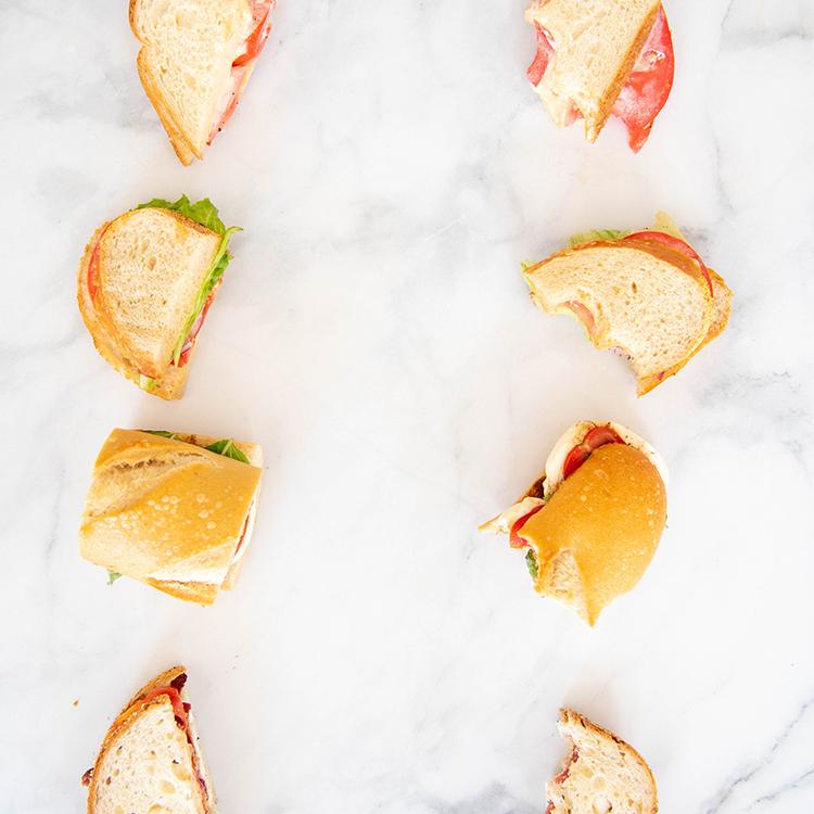 Tomato Sandwich Four Ways